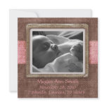 Rose de chocolat d'annonce de bébé invitations