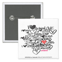 Rose de graffiti badges avec agrafe
