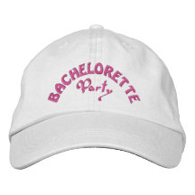 Rose de partie de Bachelorette Casquettes De Baseball Brodées