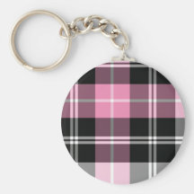 Rose de plaid porte-clef