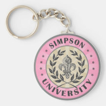 Rose de Simpson d'université Porte-clé