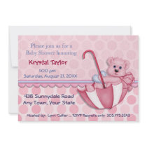 Rose d'ours de parapluie - invitation