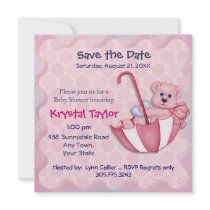 Rose d'ours de parapluie - invitation