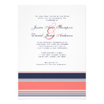 Rose et faire-part de mariage moderne bleu de rayu