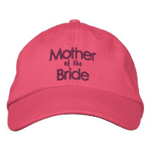 Rose et mère de groseille du casquette de mariage  chapeau brodé