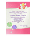 Rose foncé de pastèque d'anniversaire de sweet six invitations personnalisables