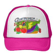 Rose-Jardinier au chapeau de coeur Casquettes De Camionneur