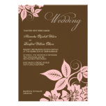 Rose moderne/faire-part de mariage floral de Brown