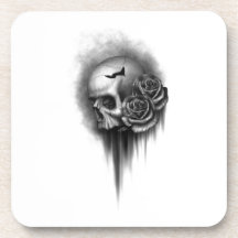 Rose skull sous-bocks