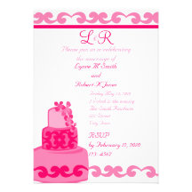 Rose tropical invitations