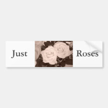 Roses de mariage adhésif pour voiture