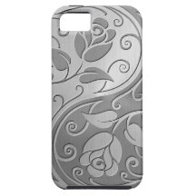 Roses de Yin Yang d'acier inoxydable Coques iPhone 5 Case-Mate