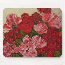 Roses et pivoines Mousepad Tapis De Souris
