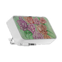 roses haut-parleurs iPod