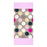 ROSES INDIEN du POIS 7096_polka-dots-44-pink-brown Modèle De Double Carte