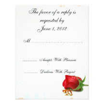 Roses jaunes de RSVP épousant des invitations