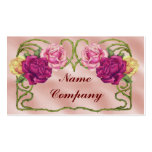 Roses ornementaux carte de visite