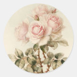 Roses romantiques victoriens vintages adhésifs