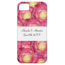 Roses roses épousant des faveurs iPhone 5 case