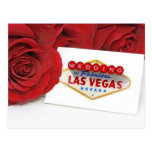 ROSES ROUGES de Las Vegas ÉPOUSANT la carte postal