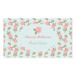 Roses vintages romantiques d'Alice Cartes De Visite Professionnelles