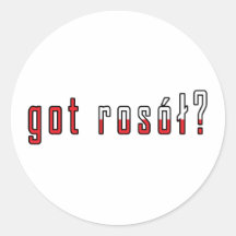 rosol obtenu ? Drapeau Adhésif Rond