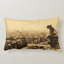 Rotogravures de Paris : Gargouilles, Tour Eiffel Coussin