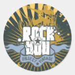 Rots u T-shirts en Giften Ronde Stickers