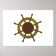 Roue de bateau posters