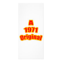 Rouge 1971 original modèle de double carte