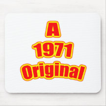 Rouge 1971 original tapis de souris