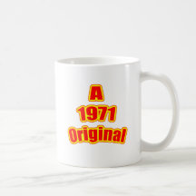 Rouge 1971 original tasse à café