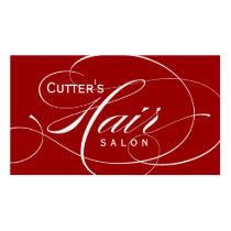 Rouge 3 des textes de carte de visite de salon de  cartes de visite