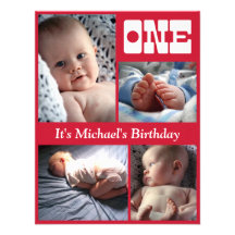 Rouge annuel multi un cadre d'anniversaire faire-parts