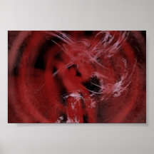 Rouge au-dessus de noir posters