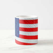 Rouge, blanc, et bleu mug à café