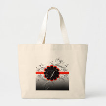 Rouge de la lettre J de monogramme Sacs