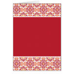 Rouge de motif de mosaïque carte de vœux