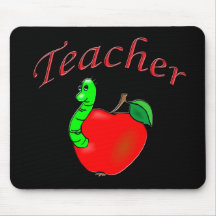 Rouge de professeur tapis de souris