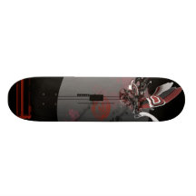 rouge de technologie plateaux de skate