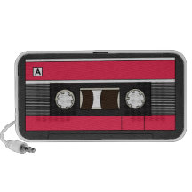 Rouge d'enregistreur à cassettes haut-parleurs PC