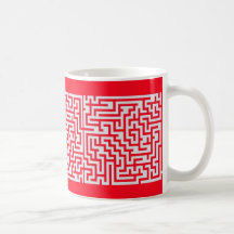 rouge et gris solveable de tasse de labyrinthe