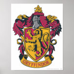 Rouge et or de crête de Gryffindor Affiches