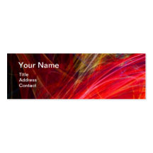 Rouge FOU de gemme de MONOGRAMME de PHOTON Cartes De Visite Personnelles