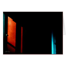 Rouge, noir et bleu dans les ombres cartes de vœux