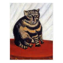 Rousseau - le chat de tigre cartes postales