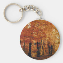 Route d'automne porte-clefs