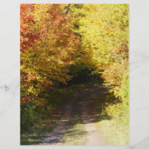 Route d'automne tract personnalisé