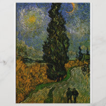 Route de campagne en Provence - Van Gogh Prospectus Personnalisés
