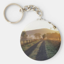 Route de campagne porte-clefs